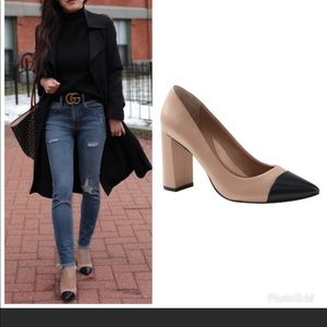 Banana republic 12 hour Madison block heel captoe